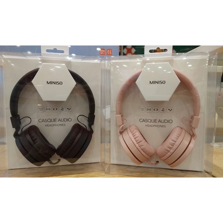 Sale.. HEADPHONES CASQUE AUDIO MINISO BEST SELLER 3wrna BLACK PINK Blue 79