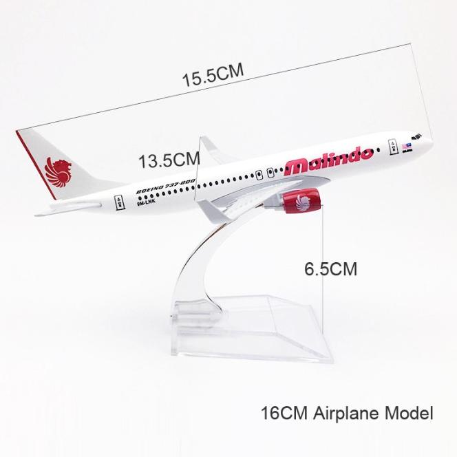 Malindo Air B737 Mainan Pesawat Air Lion Boeing 737 Die Cast Bahan
