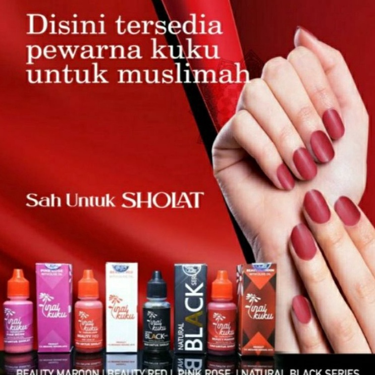 cc❆Harga Termurah✣ (PROMO)Inai kuku Muslimah Halal / Kutek muslimah / AGEN RESMI/INAI KUKU ORIGINAL 