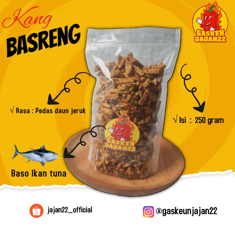 

Baso goreng basreng pedas daun jeruk 250 gram