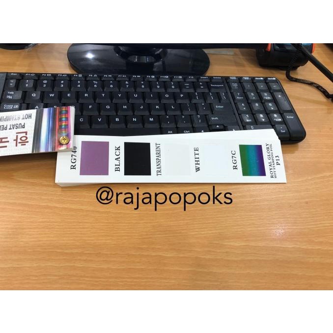 

HOT STAMPING FOIL ROYAL GLORY RG HITAM 32CM x 120M