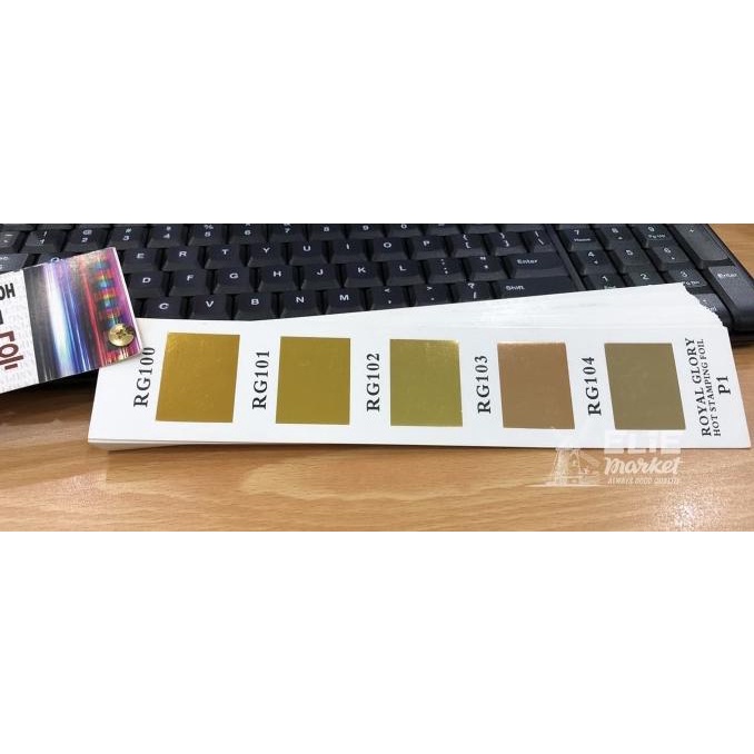 

KERTAS FOIL / HOT STAMPING FOIL / Poly Embos (KHUSUS PLASTIK/SINTETIS)