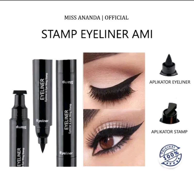 EYELINER STAMP 2IN1 &amp; SEAL EYELINER LIQUID DUO EYELINER WATERPROOF