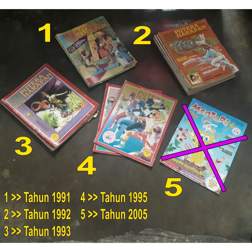 majalah MENTARI PUTERA HARAPAN lama, lebih dari 1 volume bisa nego