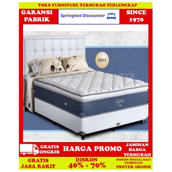 Springbed Spring Bed Tempat Tidur Kasur Elite Rejoice 100x200 Set