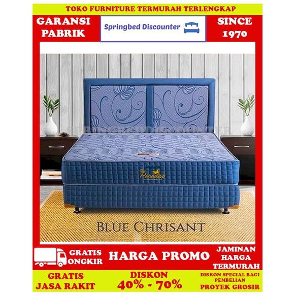 Springbed Kasur Uniland New Paradise Firmtop Chrysant 100x200 Set