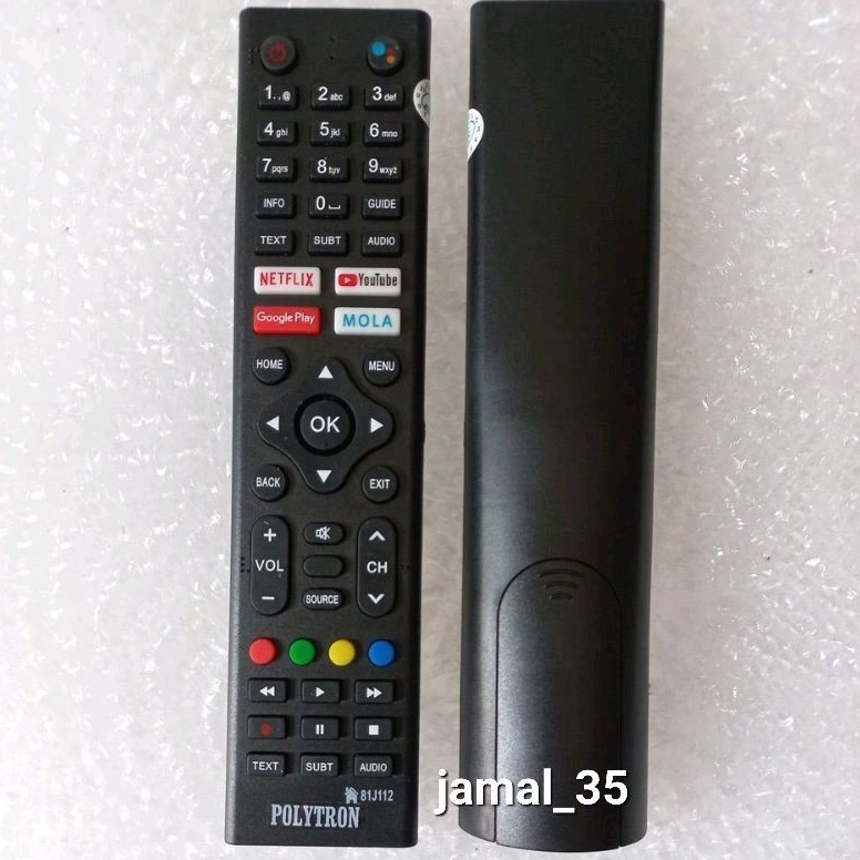 Premium.. REMOTE REMOT TV POLYTRON ANDROID TV MOLA 81J194/81J112 HB8