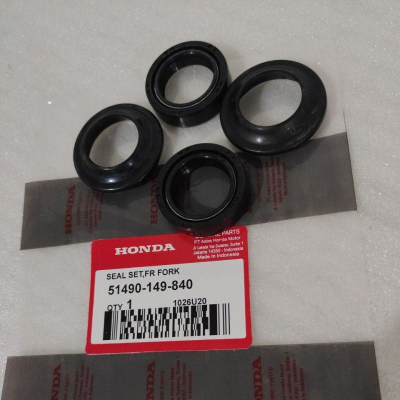 Seal sil Skok shock + Seal debu depan Set Front Fork Honda GL 100 - cb 100 - win Original sepasang