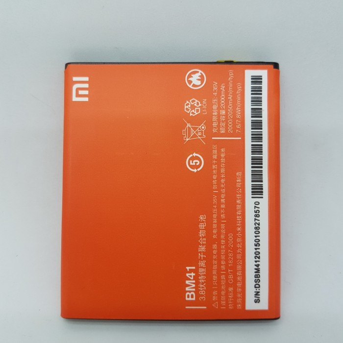 BATERAI / BATTERY / BATRE XIAOMI BM41 / XIAOMI REDMI 1 / 1S / BM 41