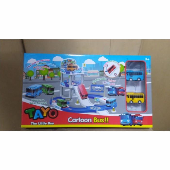 Mainan Parkir Lot Tayo Track Tayo Bus Tayo