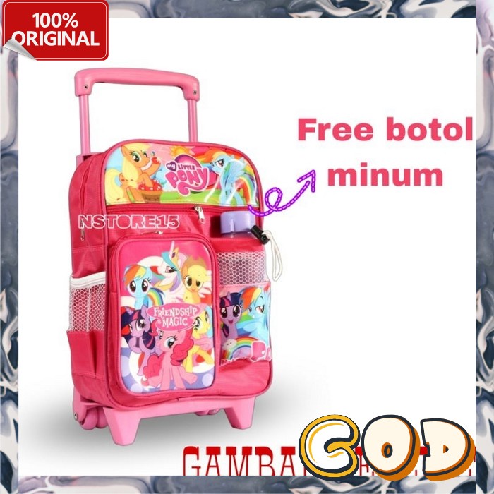Trolly Dorong Skolah Tk Rangsel Karakter Trolli Murah Troley Backpack Cewek Laki2 Sd Tas Anak Kecil 
