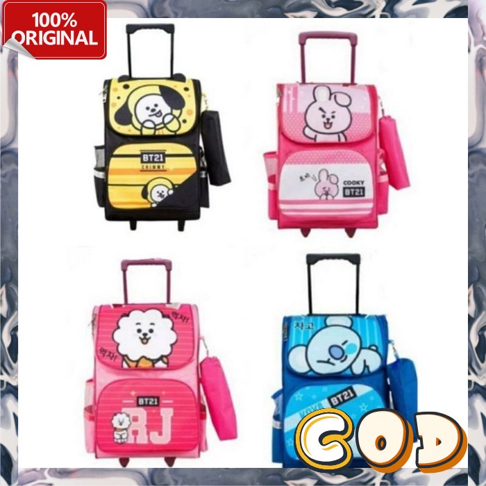 Tas Ransel Koper Sekolah Paud Trolly Tas Anak Kecil Ras Murah Ank Dorong Tas Trolley Anak Backpack C