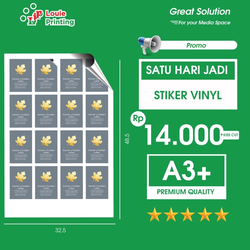 

ORIGINAL% Cetak Stiker Label makanan vinyl/cetak stiker label minuman vinyl/cetak stiker label ol shop 1 hari jadi