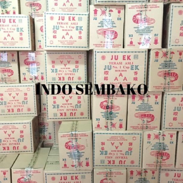 

Terasi Juek Asli Cap AAA 1 dus isi 80 / Terasi Udang Juek Karton / Terasi Juek Asli / Trasi Best Seller