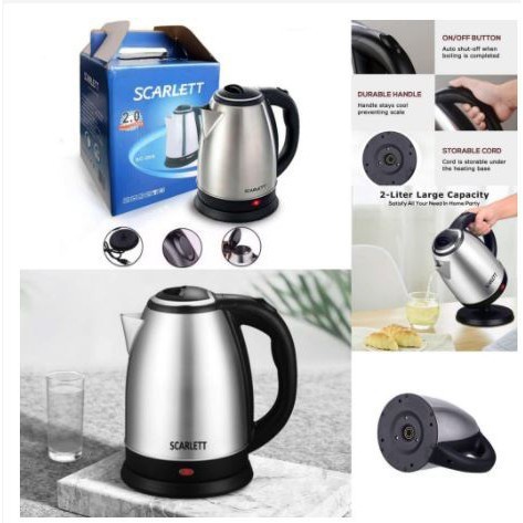 Electric Heat Kettle M-194 #10012 Teko Elektrik Ketel Pemanas Listrik Stainless Steel