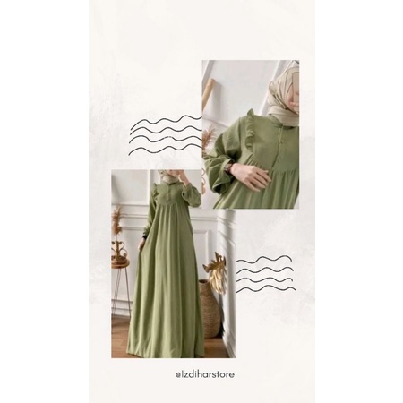 Moana Dress /Gamis Crinkle kekinian