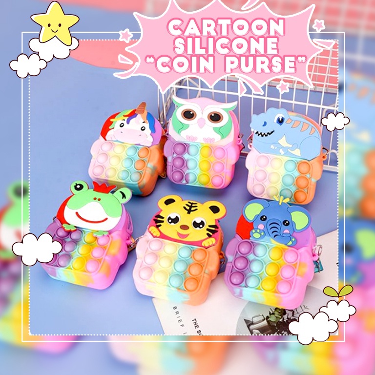 BEST SELLER Tas Anak Pop it Animal Import Fashion Tas Pop it Murah