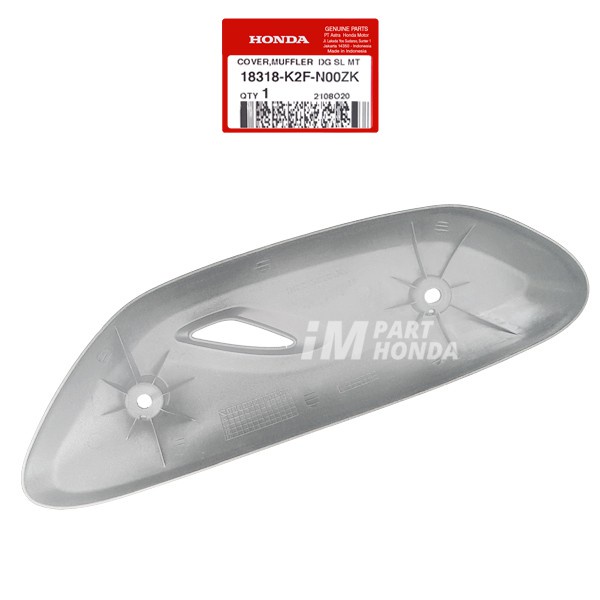 18318-K2F-N00ZK Cover Tameng Tutup Knalpot Scoopy eSP K2F Silver JKT