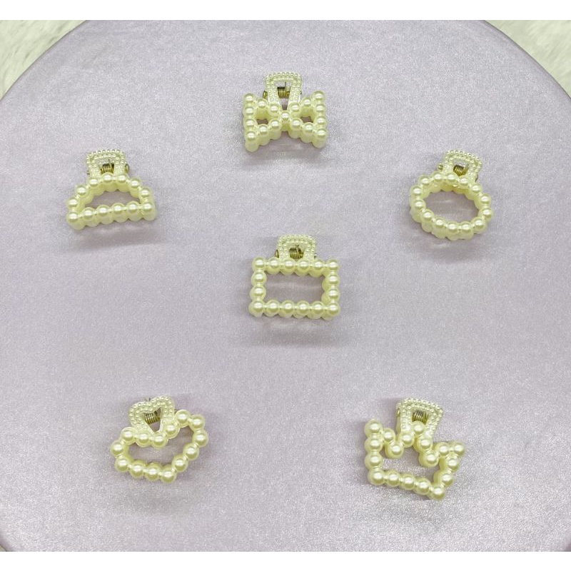 JEPIT JEDAI MUTIARA PLASTIK TEBAL KECIL