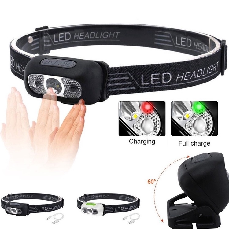 MURAH: Headlamp irco outdoor waterproof usb - senter kepala led anti air super terang cas - headlamp