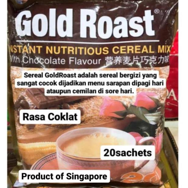 

SEREAL GOLD ROAST COKLAT INSTANT NUTRITIOUS CEREAL MIX CHOCOLATE GOLDROAST SINGAPORE Best Seller