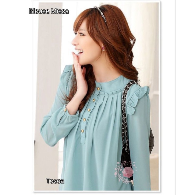 BLOUSE MISSA FASHION WANITA /ATASAN PAKAIAN PESTA TERBARU/BAJU FORMAL KASUAL