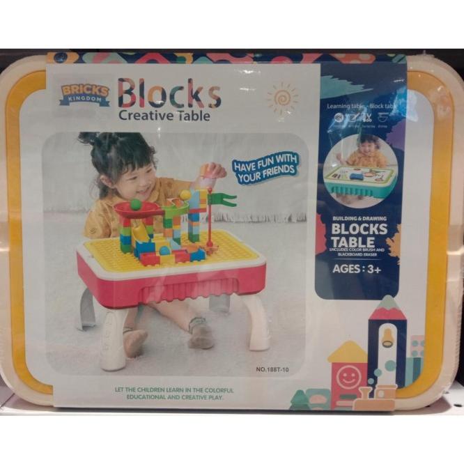 Must Have Sale Mainan: Bricks Kingdom Drawing Blocks Creative Table Original Terlaris