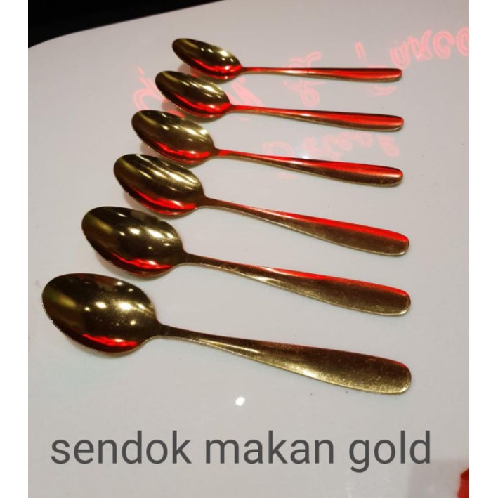 hokkiterus21⭐⭐⭐⭐⭐6pc SENDOK TEH tebal sendok steel sendok steinles sendok 304 sendok restoran grosir sendok murah S047