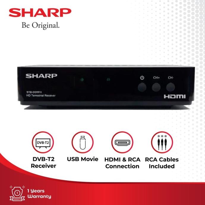 Sharp Set Top Box STB DD001i Digital TV Receiver Garansi Resmi