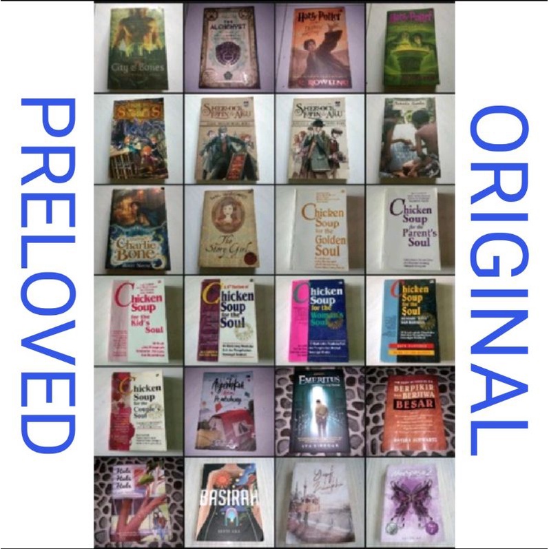 ( Preloved ) ( Original ) Obral Buku Bacaan Novel Buku Motivasi Bisnis Bacaan Umum Bekas Preloved Or