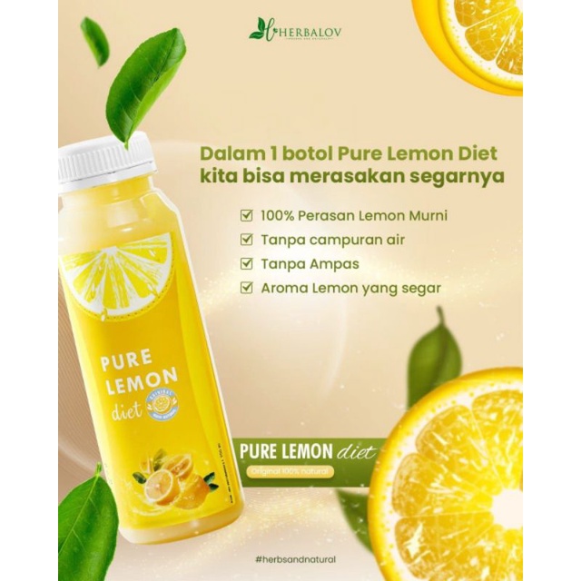 

Pure Lemon Diet Sari Lemon Segar Murni Lemon Praktis by Herbalov