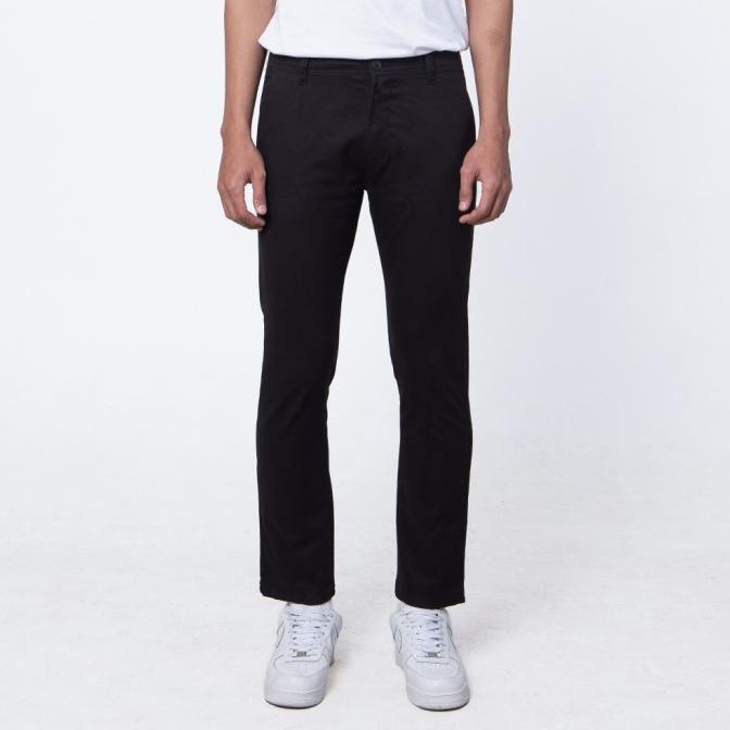 FRANK CHINOS - JET BLACK - Bottoms Man Slim Fit Edwin Jeans