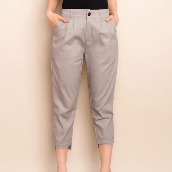 Shenelin celana 7/8 wanita katun stretch Penny