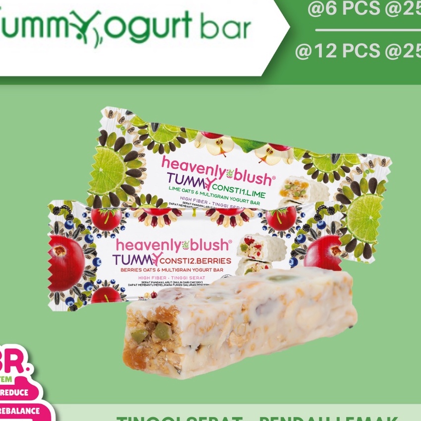 

Promo ⭐ Heavenly Blush Tummy Yogurt Bar [Kemasan Baru] - Berries dan Lime [25Gr] - Yogurtbar Snackbar Healthybar