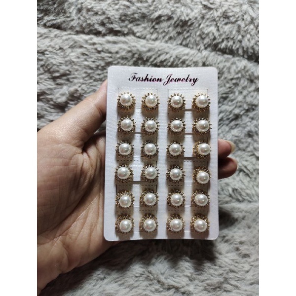 kerabu mutiara/anting mutiara/kerabu/anting