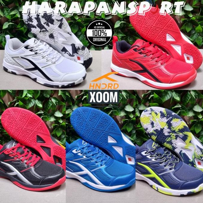 SEPATU BADMINTON HUNDRED HNDRD XOOM SIZE DEWASA ORIGINAL 100%