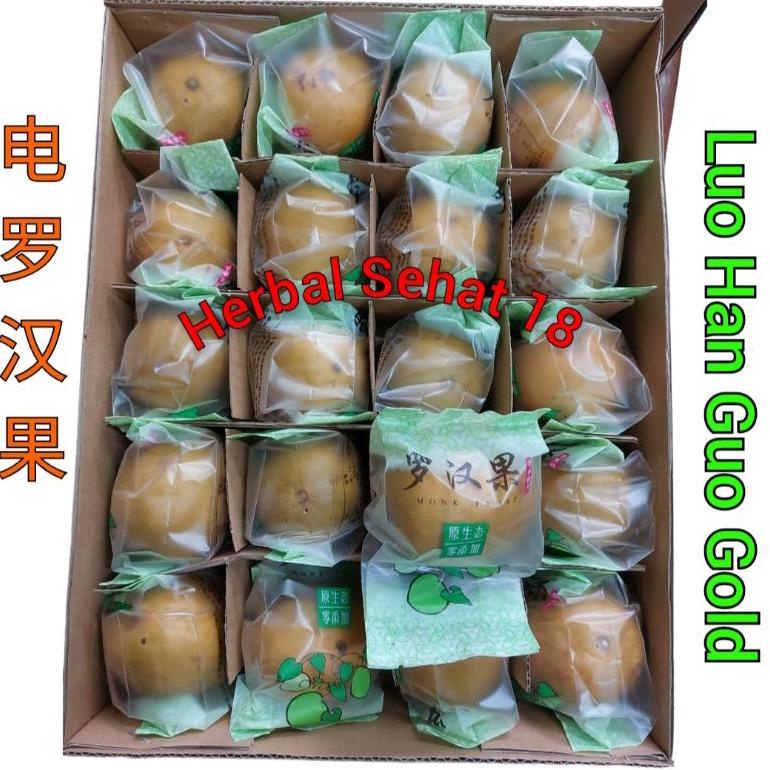 

(1Box Isi 20Buah) Lo Han Kuo Gold / Lohankuo Gold Emas Grade A PREMIUM Best Seller