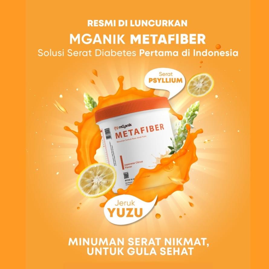 

METAFIBER mGanik 450 gram Suplemen Solusi Serat Diabetes Gula Darah Kolesterol Original Best Seller