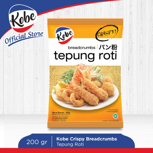 

Breadcrumbs Tepung Panir Roti Kobe Enak 200 gr Baru Murah