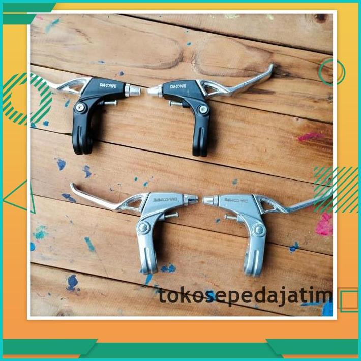 EKSKLUSIF HANDLE REM BRAKE LEVER SEPEDA FULL ALLOY CHROME 