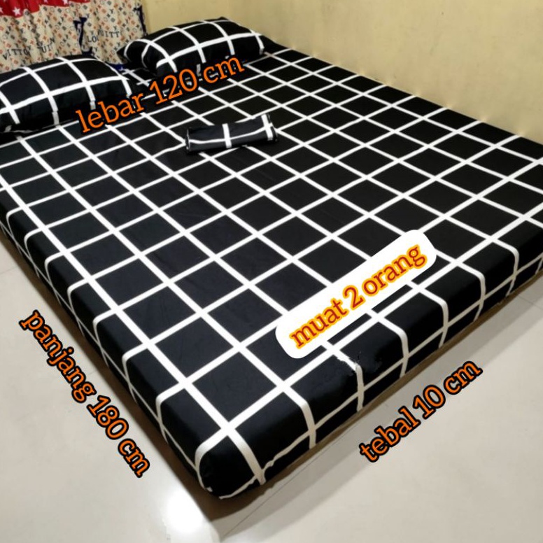 PALING LARIS KASUR BUSA BERKUALITAS, AWET TIDAK MUDAH KEMPES  180x120x10 cm, ukuran 2 orang dewasa