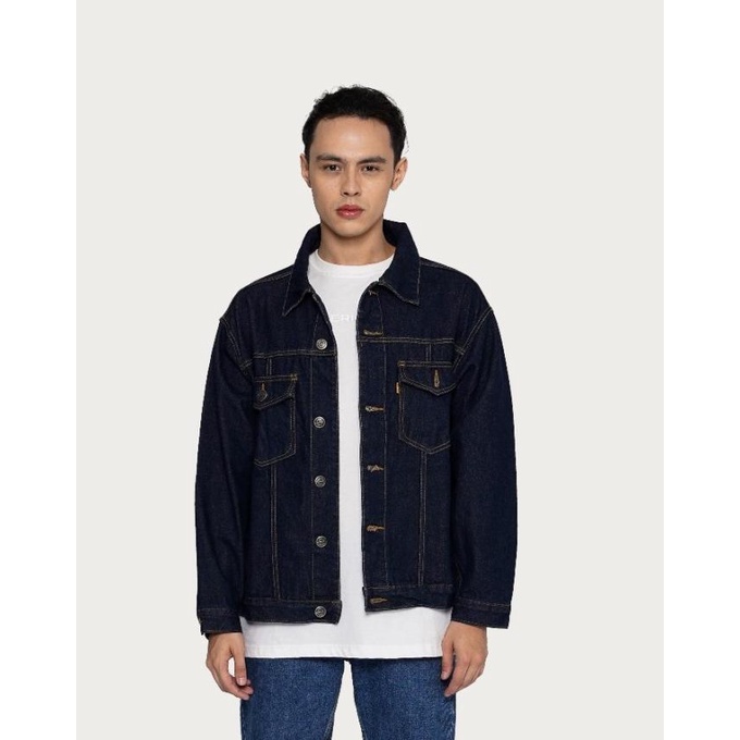 Outerwear Unisex Erigo Denim Jacket Basic Chuba Raw Denim