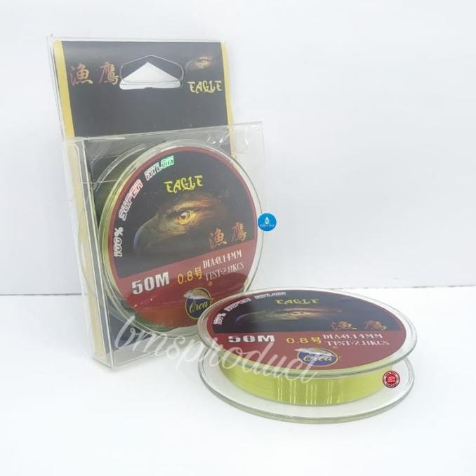 NEW  Senar Pancing Orca Eagle No 0.8 Ukuran 0.14 Mm