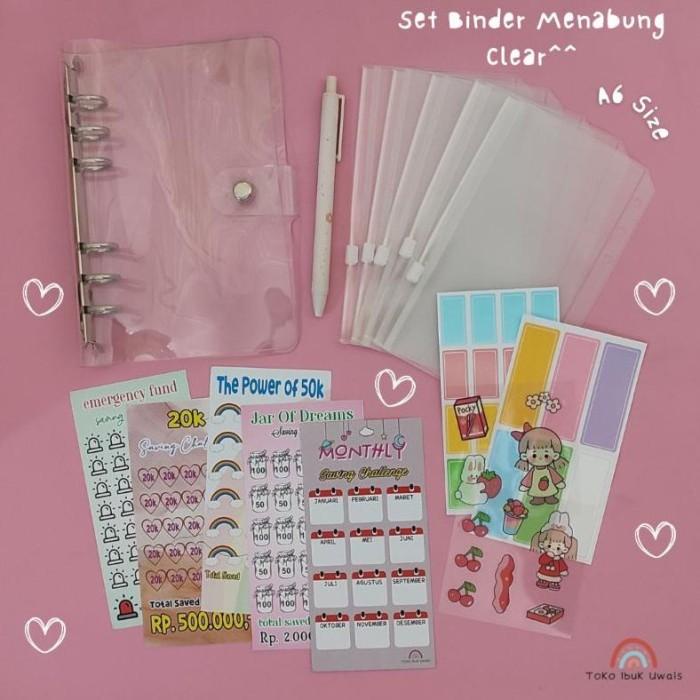

Best Seller Set Binder Menabung - Simple A6 / Binder Menabung / Binder Keuangan
