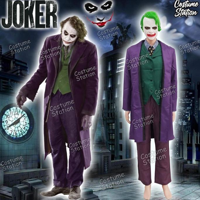 Kostum Joker / Costume Supervillain Batman DC Clown Badut dewasa