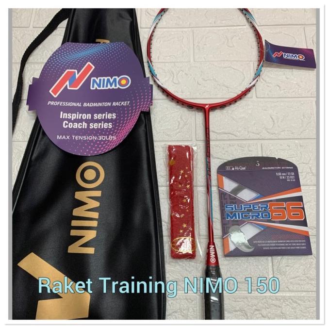 Raket Badminton TRAINING RACKET NIMO 130-NIMO COACH 130 +tas+grip ORI
