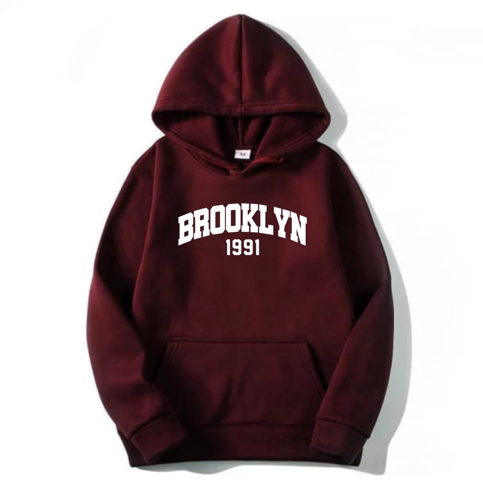 MENARIK Jumper hoodie BROOKLYN 1991 || BROOKLYN 1991 Sweater Hoodie ( Pria & Wanita )
