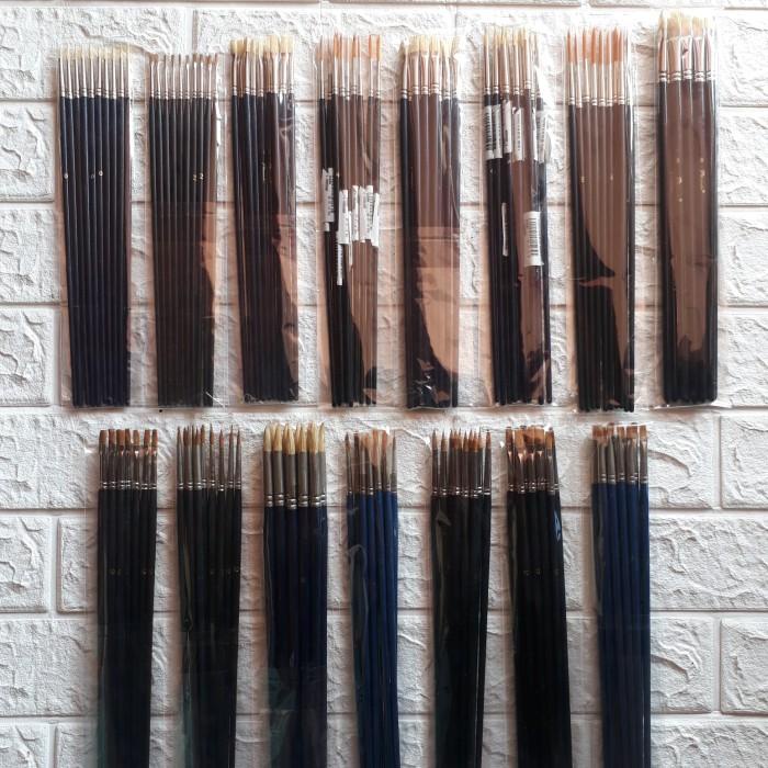 

Terlaris Phoenix Kuas Lukis Premium Brush Round Flat Paket Bundling Isi 10Pcs