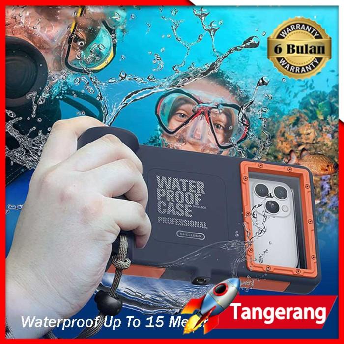 Best Seller Shellbox Waterproof Phone Case Diving 15M Universal Swimming
