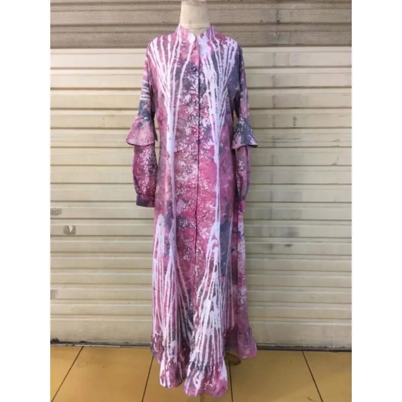 Real Pict Gamis Tie Dye Kancing Depan Terbaru / Gamis Jumputan / Gamis Palembang / Gamis Cotton Mikro / Gamis Busui / Gamis Amstrak / Gamis Muslimah / Gamis / Dress Jumputan / Gamis Pelangi / Dress